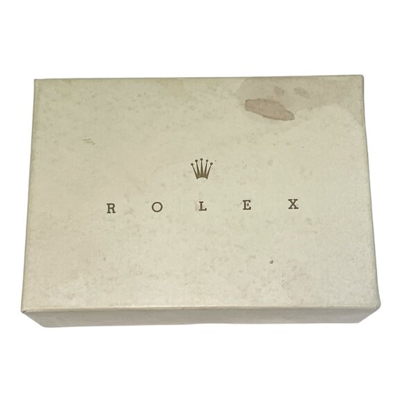 Vintage Rolex Watch Box Beige Outer Case w/ Crown Logo for Storage Display - Picture 1 of 8